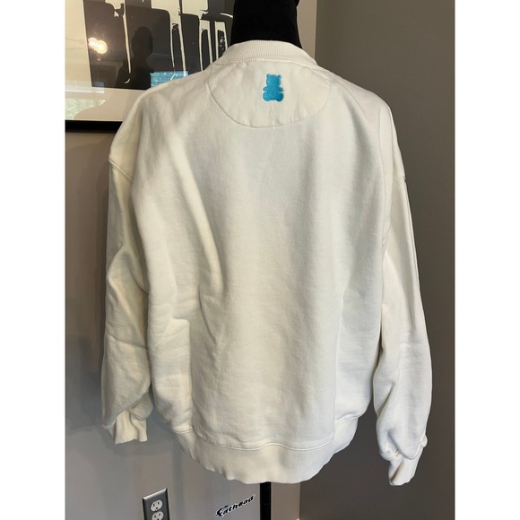 Teddy Fresh Sweatshirt with Puffy Rainbow Logo Unisex Off White Size Medium‎ - Picture 2 of 6